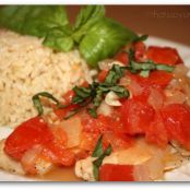 Tilapia or salmon with Onion & Tomato