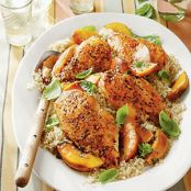 Basil-Peach Chicken Breasts
