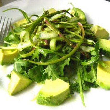 Happy Salad w/ Asparagus, Avocado, Mint & Lime