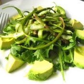 Happy Salad w/ Asparagus, Avocado, Mint & Lime