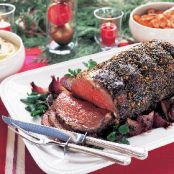Black Pepper-Crusted Standing Rib Roast au Jus
