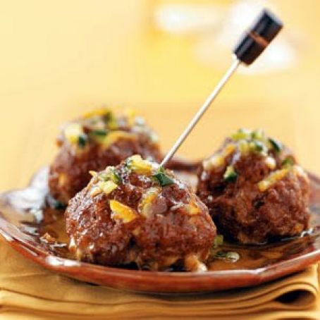 Tapas Meatballs with Orange Glaze Recipe