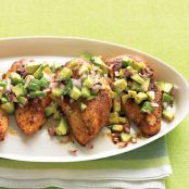 Cayanne Chicken with Avacado Salsa