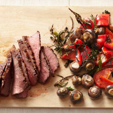 Steak w/ Mushrooms & Peppers