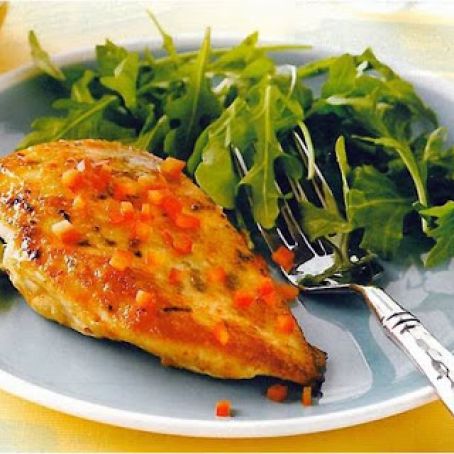 Roasted Chicken with Peanut-Chili Glaze