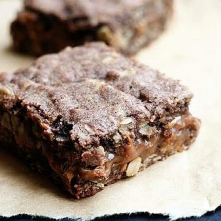 Oatmeal Brownie Milky Way Bars