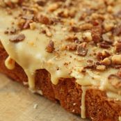 Dessert, Cake: Banana Cake with Pecan Praline Topping