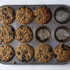 Blueberry, Oatmeal & Flaxseed Muffins