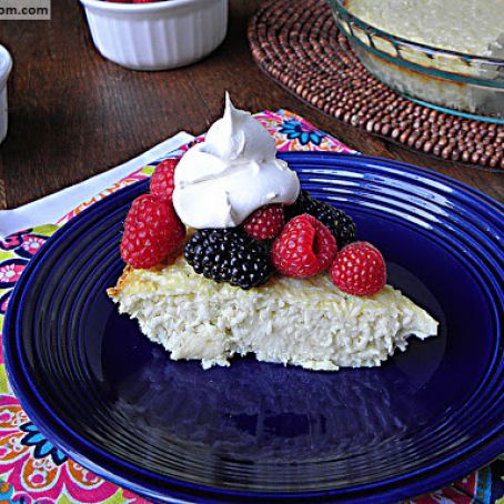Sugar Free Crustless Coconut Custard Pie {Dairy Free, Gluten Free & Low Carb}