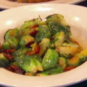 Maple Bacon Braised Brussels Sprouts