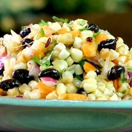 GRILLED CORN AND BEAN SALAD {b. boitano}