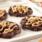 Double Chocolate Walnut Orange Creme Cookies