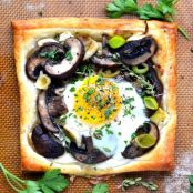 Mushroom and Egg Breakfast Pastries