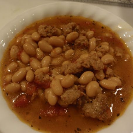 Spicy Sausage and Bean Soup