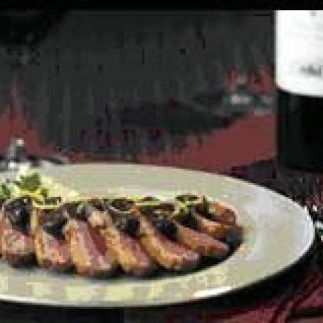 Duck Breast with Blueberry-Cabernet Sauce