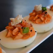 Kimchi Deviled Eggs