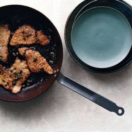 VEAL SCALLOPINI w/BRN BUTTER & CAPERS