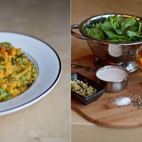 Garlic Pumpkin Mashed Potatoes