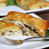 Turkey, Mushroom and Bacon Puff Pastry Pockets