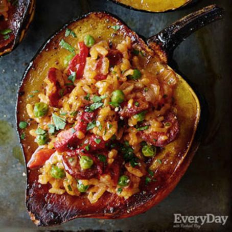 Paella Stuffed Squash