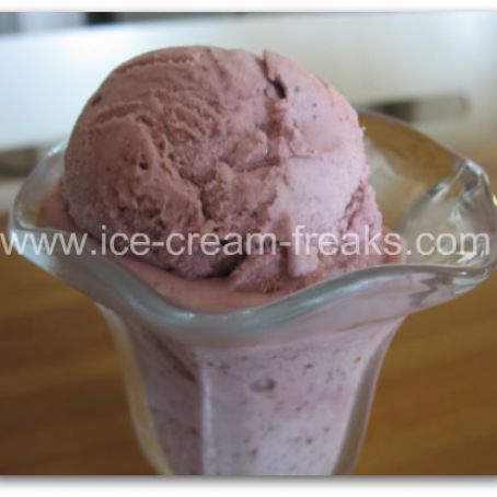 Berry Ice Cream with Jam