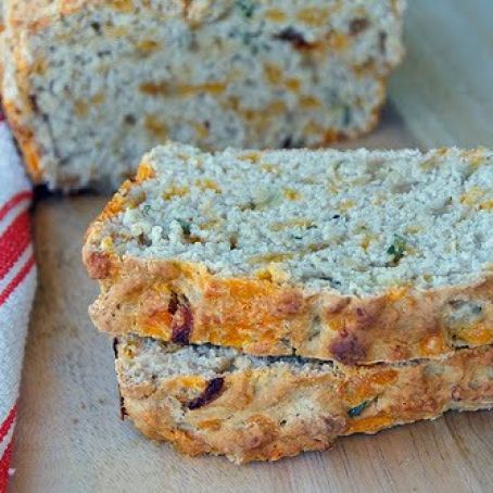 Apple Cheddar Rosemary Beer Bread