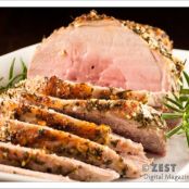 Garlic-Herb Crusted Boneless Pork Sirloin Roast