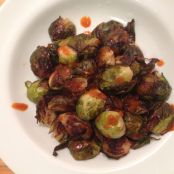 Roasted Brussel Sprouts with Sriracha