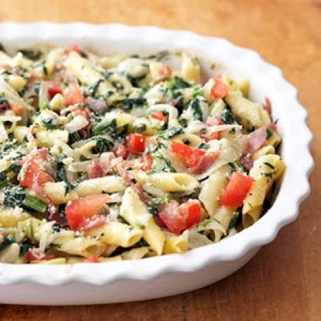 Prosciutto, Spinach, and Pasta Casserole