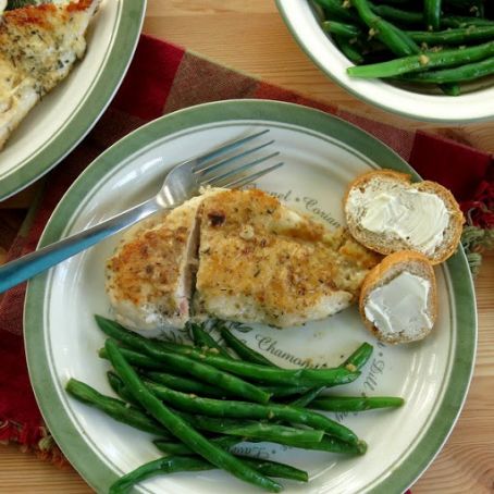 Herbed Chicken Cutlets with a Lemon Garlic Sauce