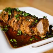 Grilled or Pan Roasted Pork Tenderloin in Honey Lime Chipotle Marinade