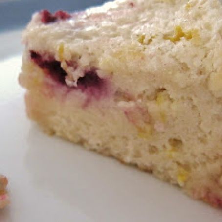 Blueberry Angel Food Cake