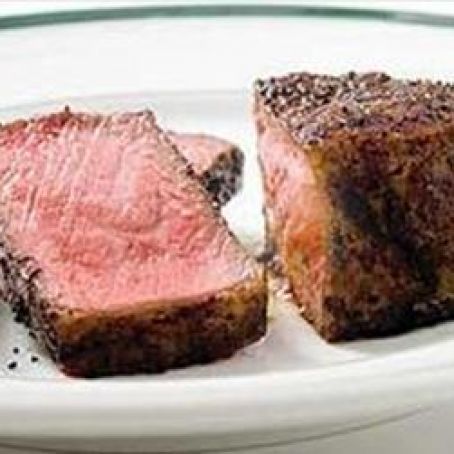 PAN-SEARED THICK-CUT STRIP STEAKS
