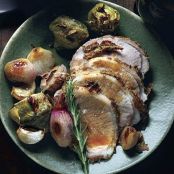 ROSEMARY & MUSTARD PORK LOIN w/BABY ARTS