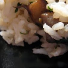 Rice with Shiitake Mushrooms & Truffle Oil