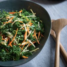 Kale Salad with Root Vegetables and Apple