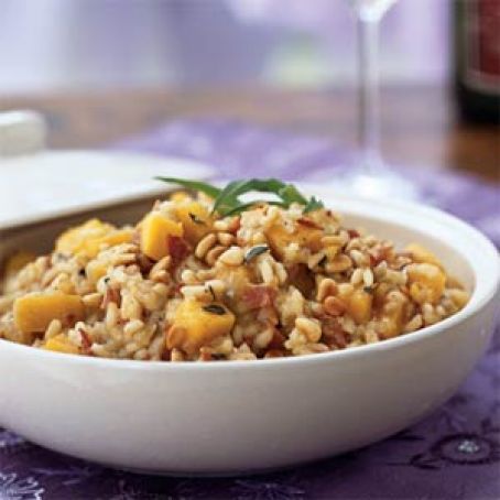 Risotto with Butternut Squash, Pancetta & Jack Cheese