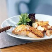 Broiled Salmon with Marmalade-Dijon Glaze