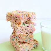 Rice Krispie Treats with Colored Sprinkles