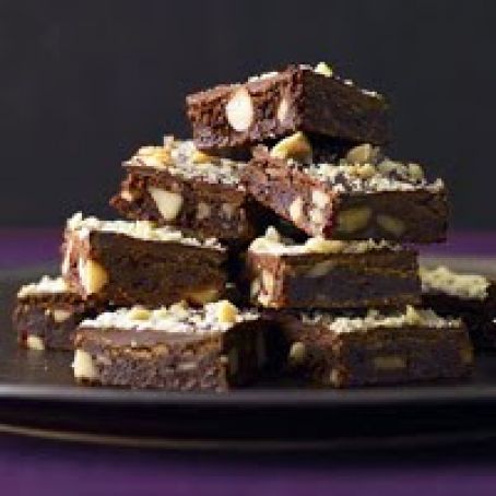 Fudge Brownies with Macadamia Nuts