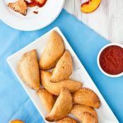 Pulled Pork Empanadas with Peach Cilantro BBQ Sauce