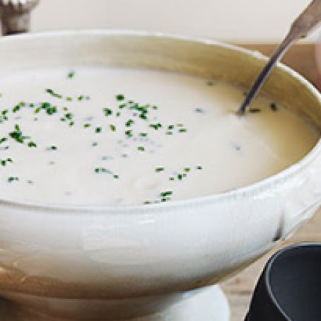 Cauliflower Soup with Crème Fraîche Recipe
