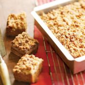 Sweet Potato Spice Cake with Fresh Ginger & Pecan Streusel Topping