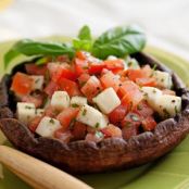 Grilled Portobello Mushrooms with Tomatoes and Fresh Mozzarella