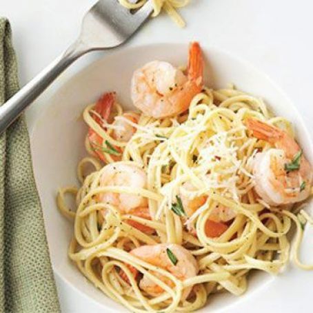 Fresh Herb Shrimp Linguini