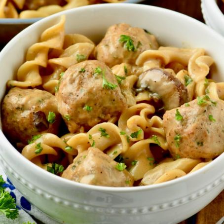 One Pot Meatball Stroganoff
