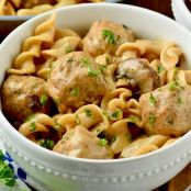 One Pot Meatball Stroganoff