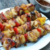 Bacon, Pineapple, Chicken Kabobs