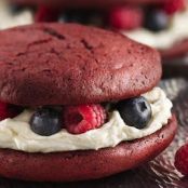 Red Velvet Whoopie Pies