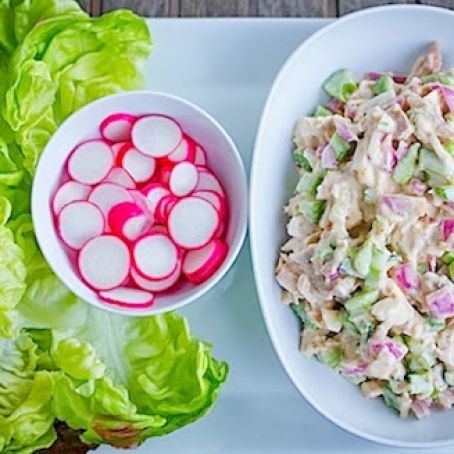 Chutney Chicken Lettuce Cups
